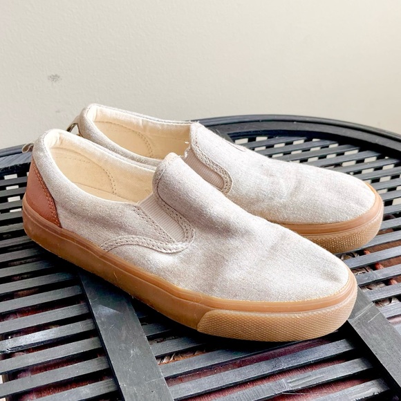 Old Navy Other - Old Navy Oatmeal Tan Denim Style Slip Ons